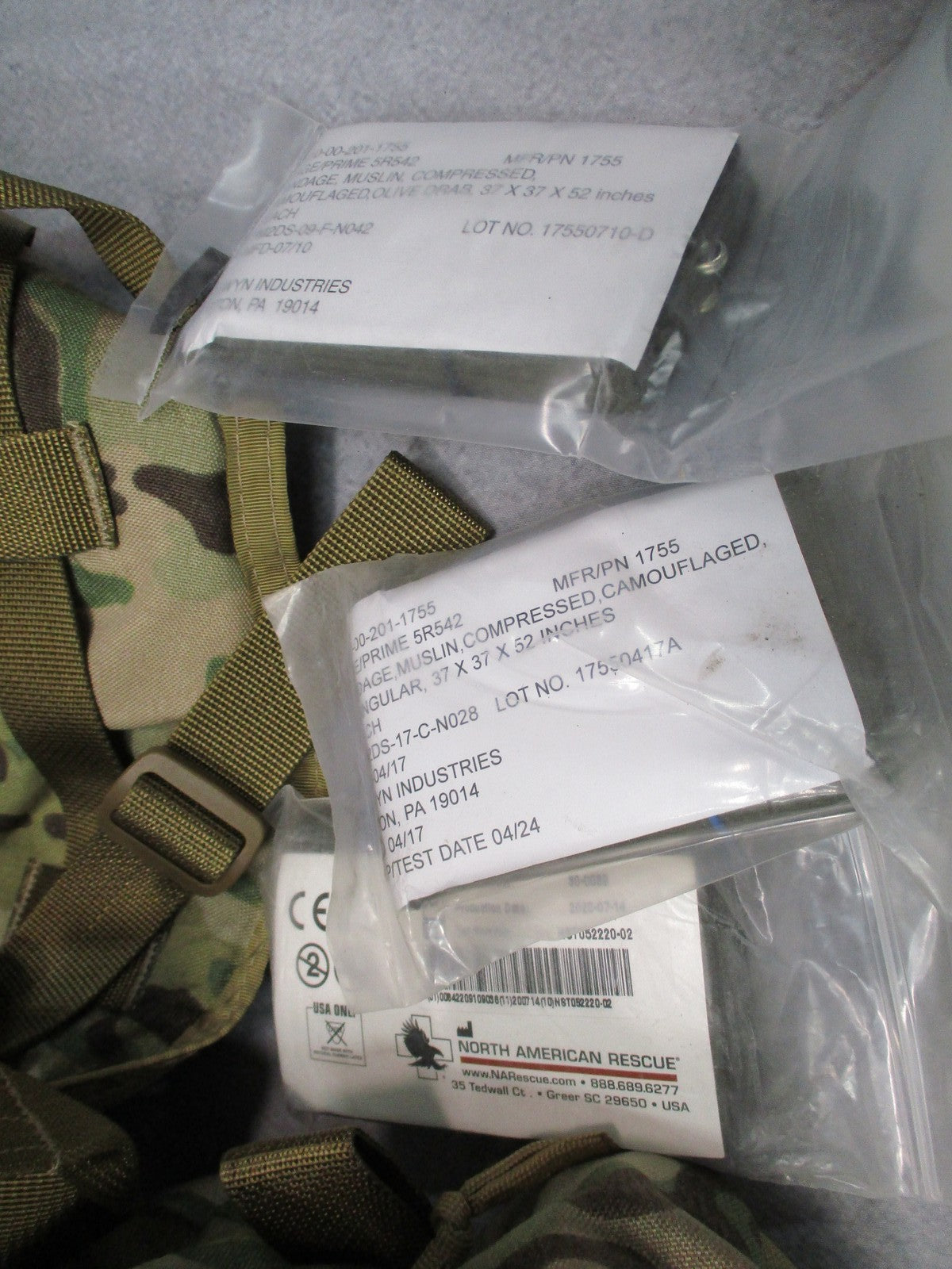 Military Combat Casualty Care Bag IFAK Trauma Kit Multicam w/ Medical Supplies
