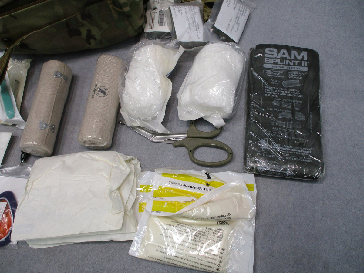 Military Combat Casualty Care Bag IFAK Trauma Kit Multicam w/ Medical Supplies