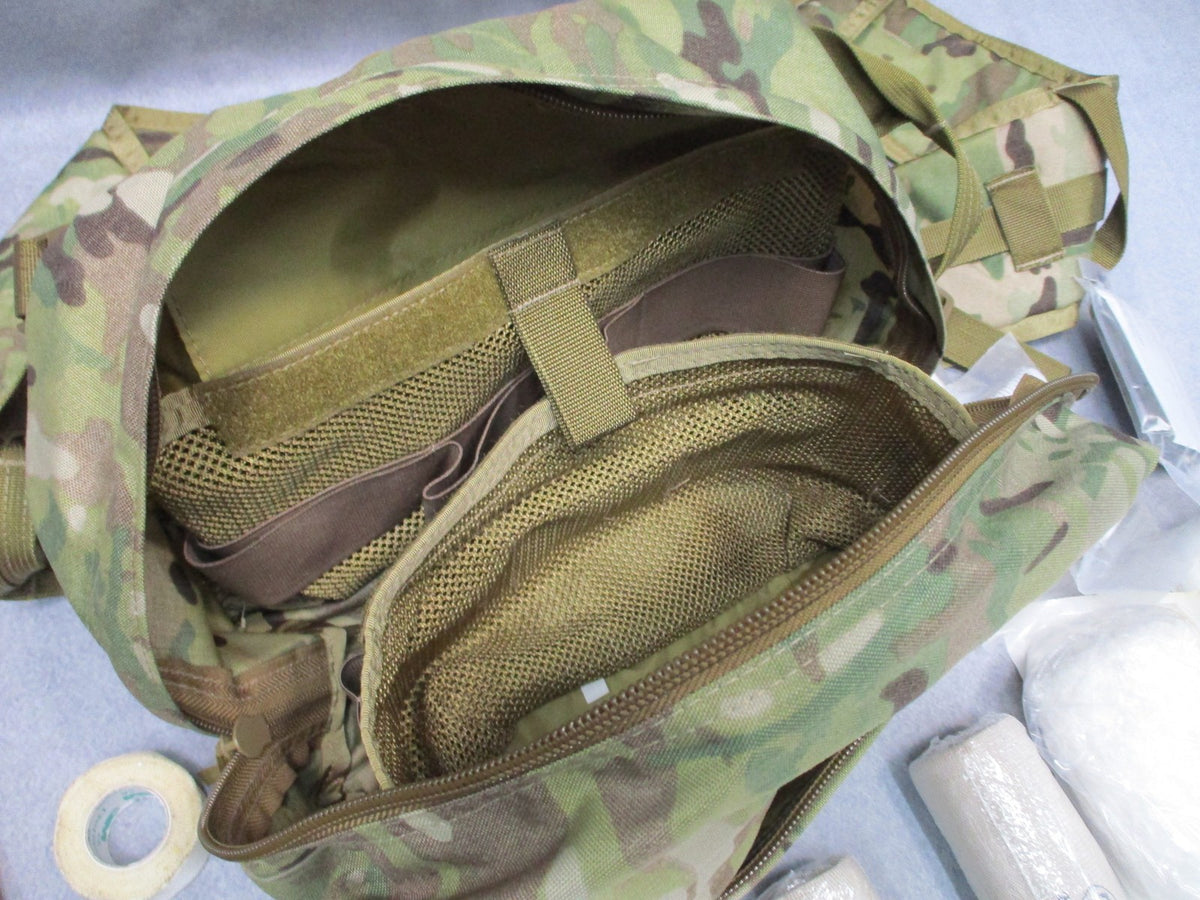 Military Combat Casualty Care Bag IFAK Trauma Kit Multicam w/ Medical Supplies