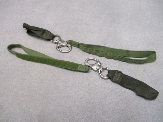 2 Wichard Military Helo Retention Safety Lanyards OD Green Quick Release Old Gen