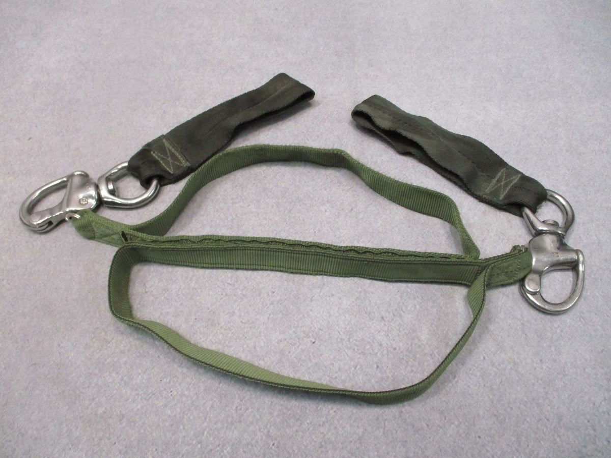 2 Wichard Military Helo Retention Safety Lanyards OD Green Quick Release Old Gen