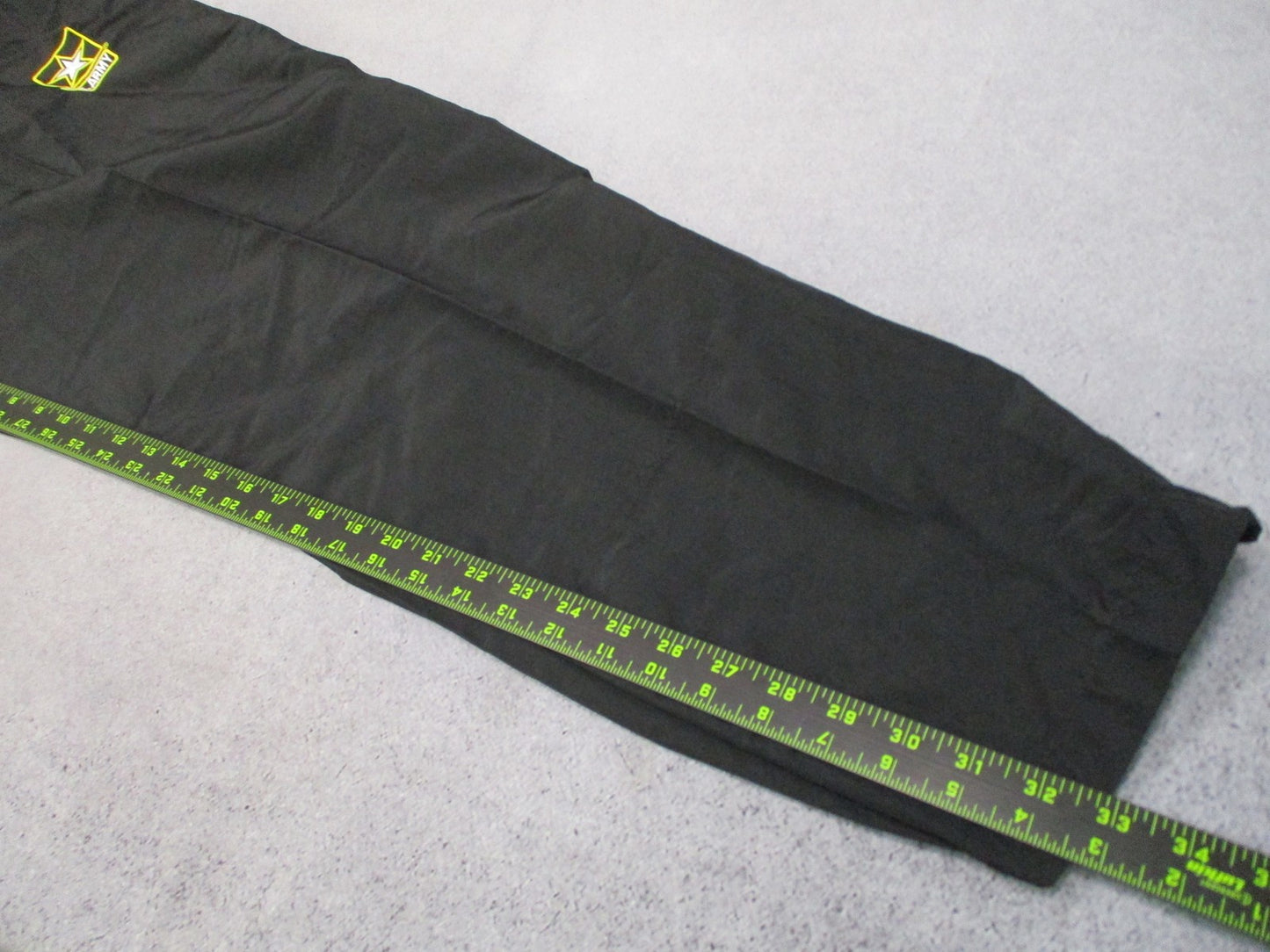 New U.S. Army APFU Physical Fitness Uniform Pants Black Nylon Size M/Long