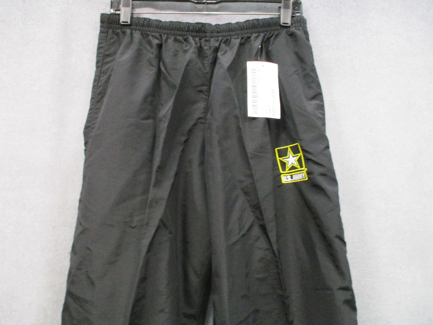New U.S. Army APFU Physical Fitness Uniform Pants Black Nylon Size M/Long