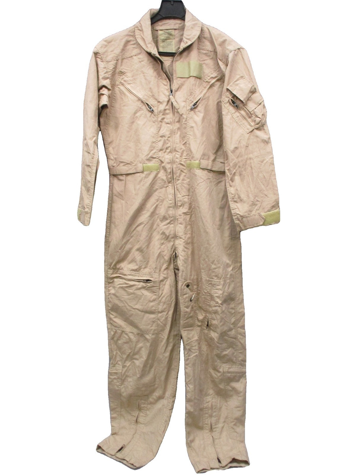 US Military CWU-27/P Flight Suit Coveralls Tan Fire Resistant Size 40L Army