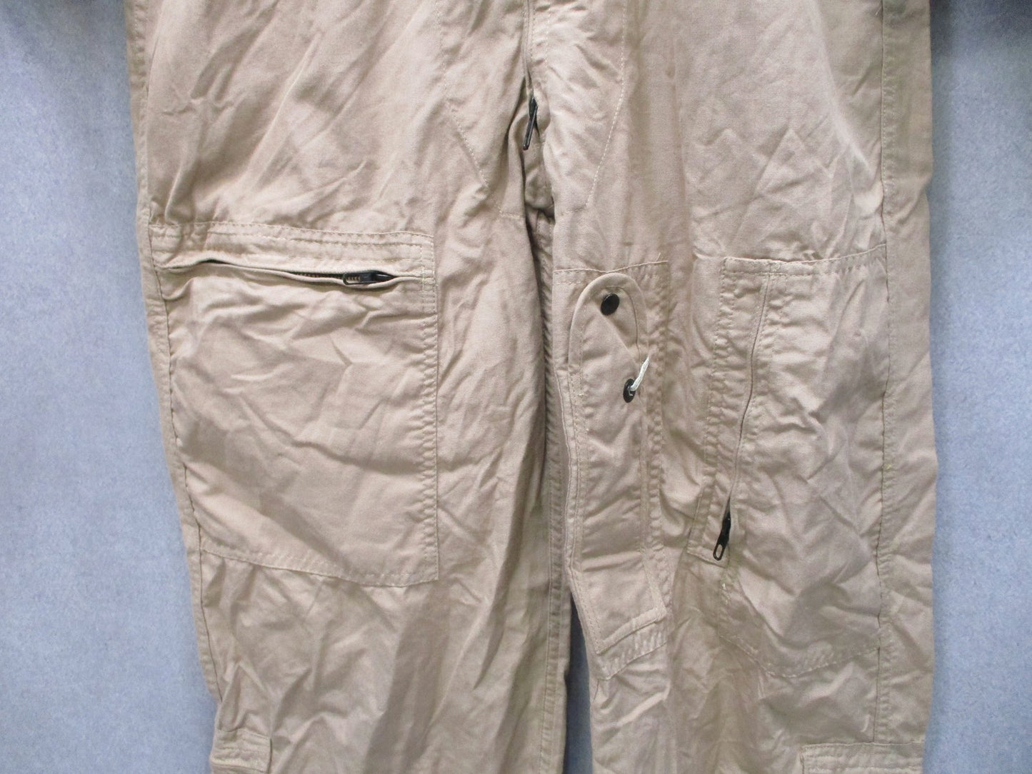 US Military CWU-27/P Flight Suit Coveralls Tan Fire Resistant Size 40L Army
