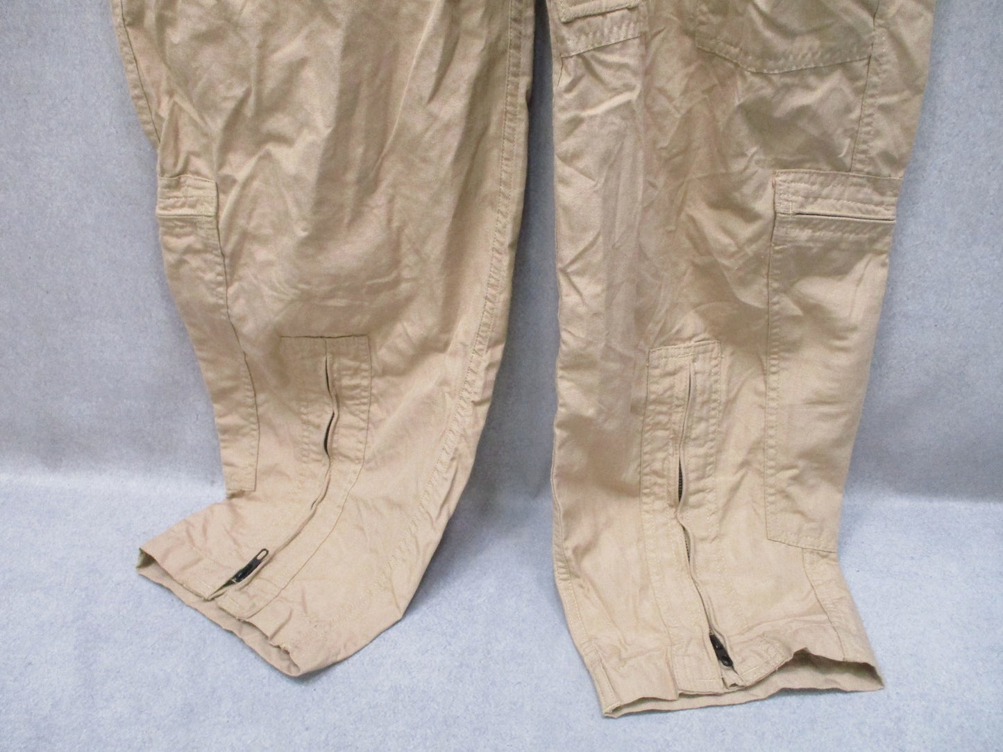 US Military CWU-27/P Flight Suit Coveralls Tan Fire Resistant Size 40L Army