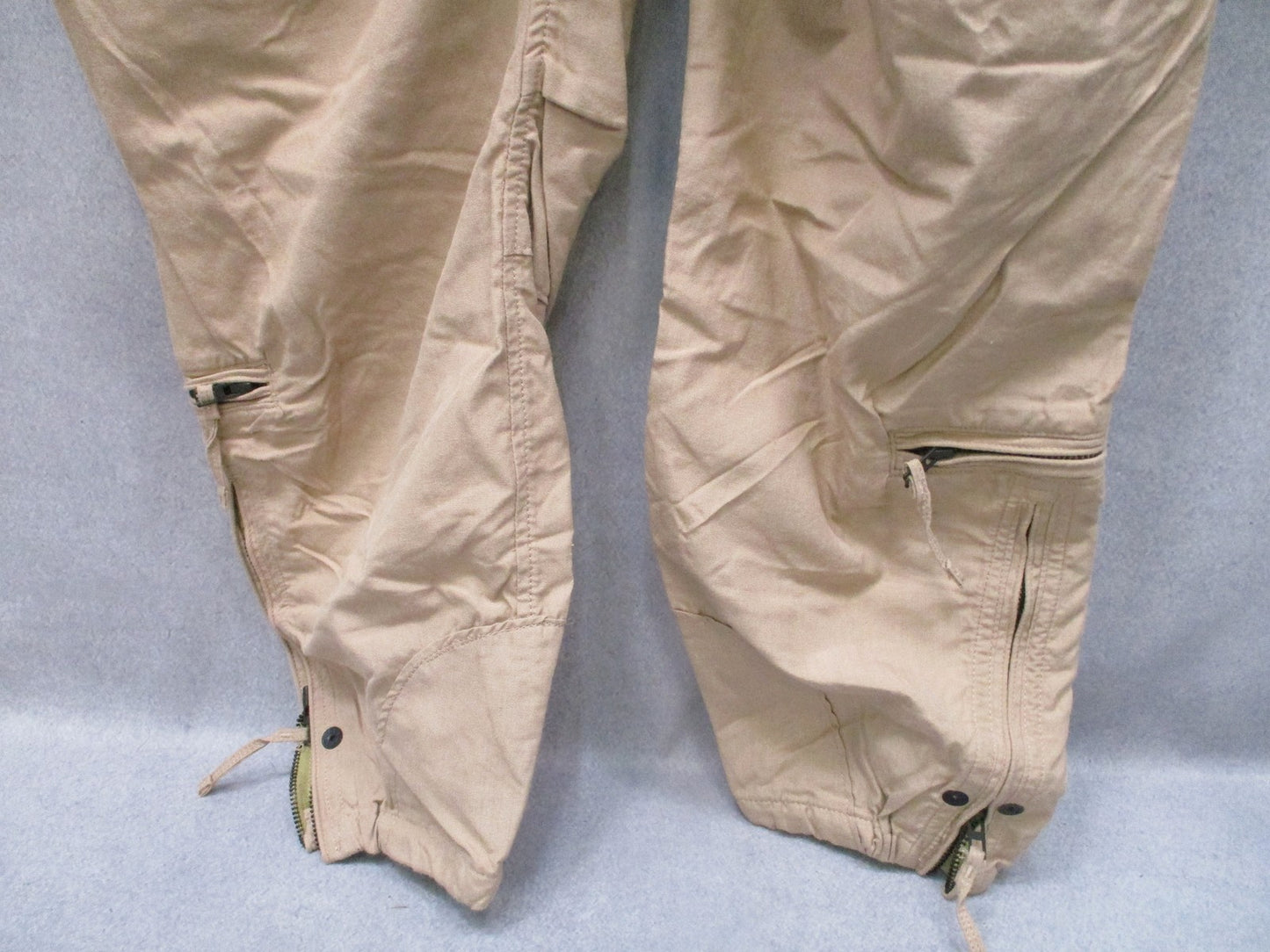 US Military CVC Coveralls Tan Aramid Flame Resistant Flight Suit Medium Regular