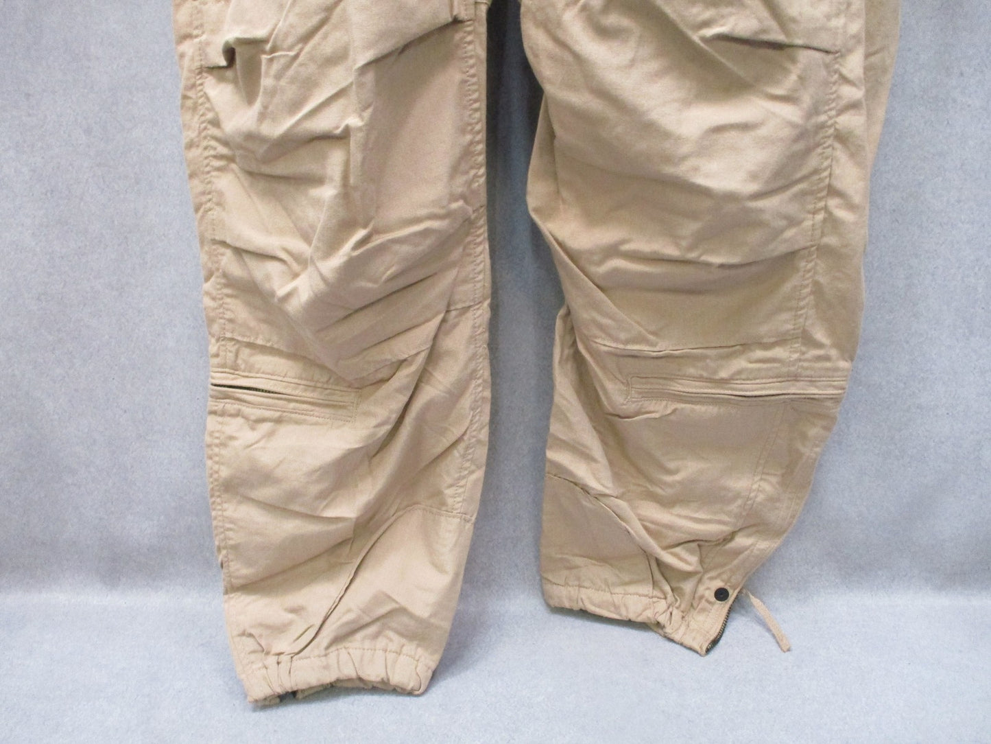 US Military CVC Coveralls Tan Aramid Flame Resistant Flight Suit Medium Regular