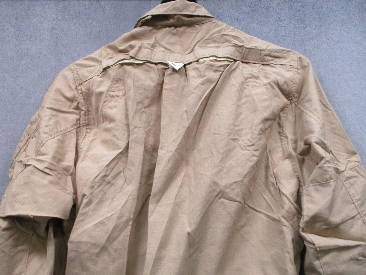 US Military CVC Coveralls Tan Aramid Flame Resistant Flight Suit Medium Regular