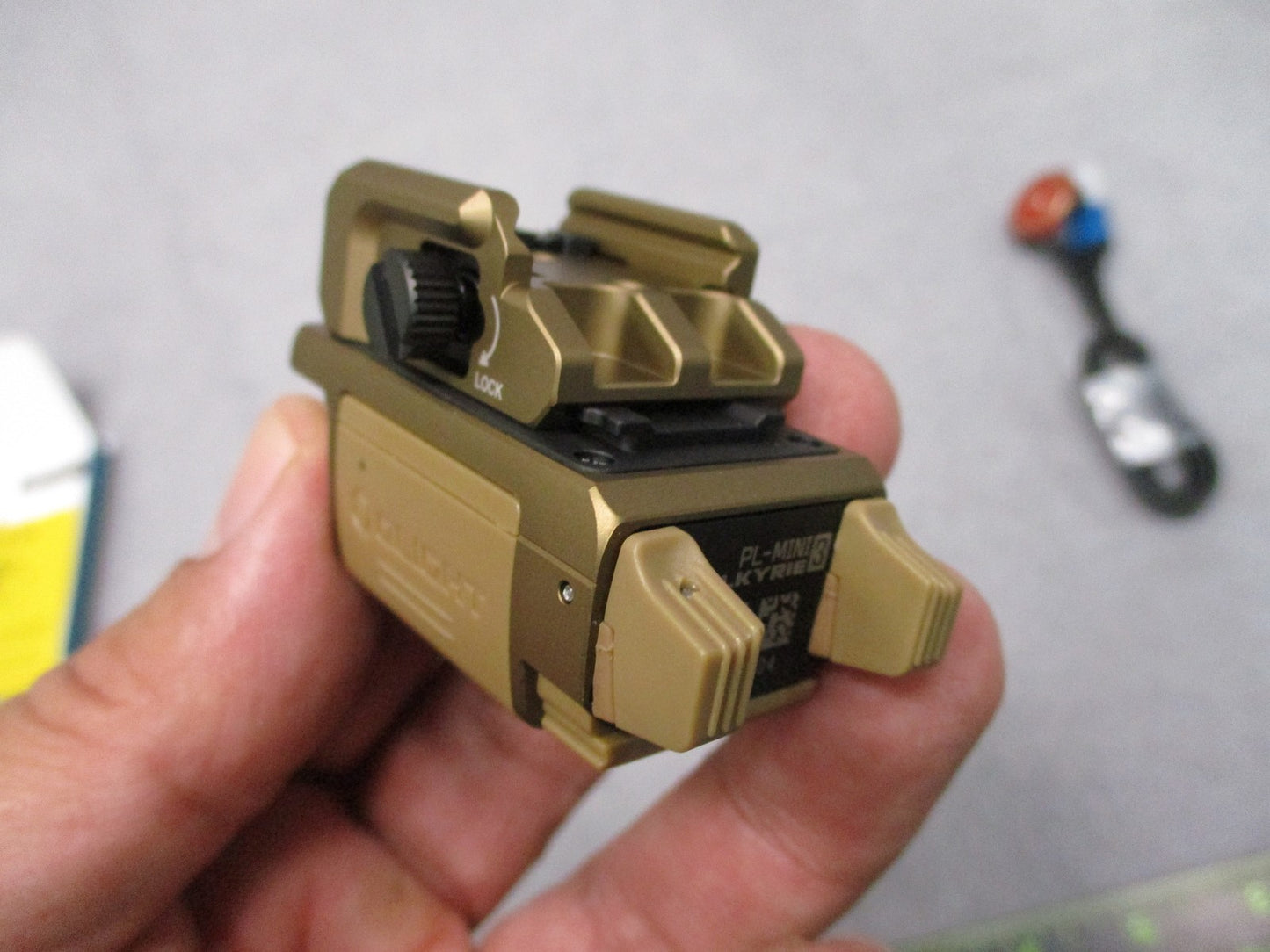 Olight PL-MINI 3 Valkyrie Tactical Light 600 Lumens Desert Tan Pistol Mounted