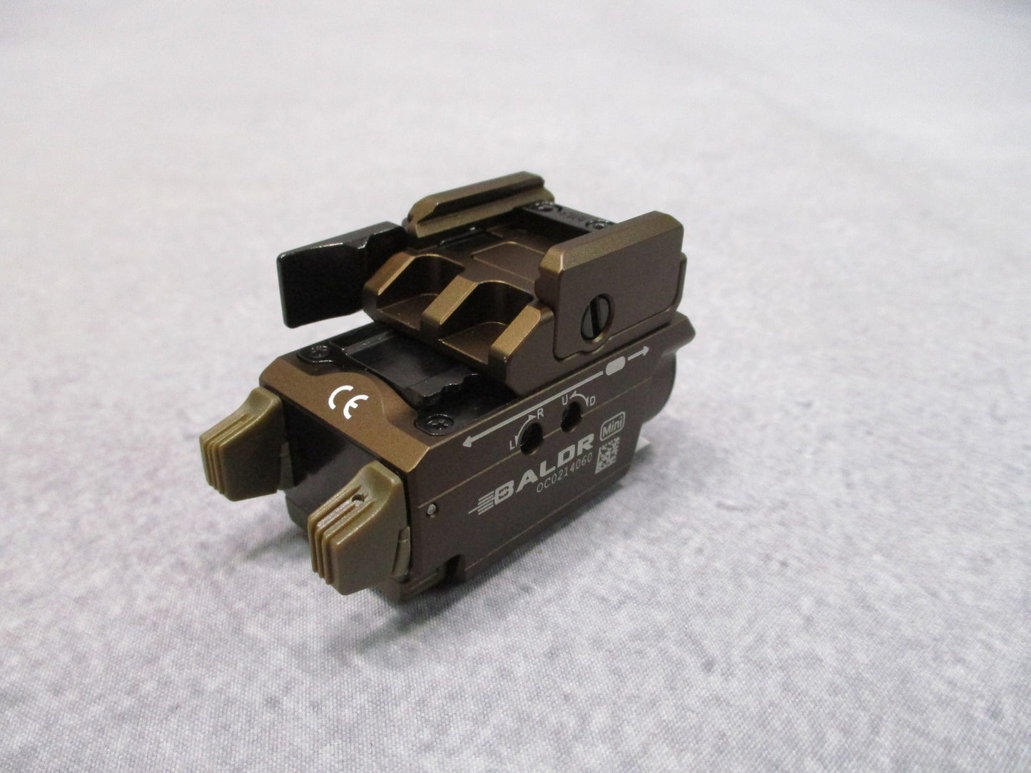 Olight Baldr Mini Tactical Light Green Laser 600 Lumens FDE Excellent