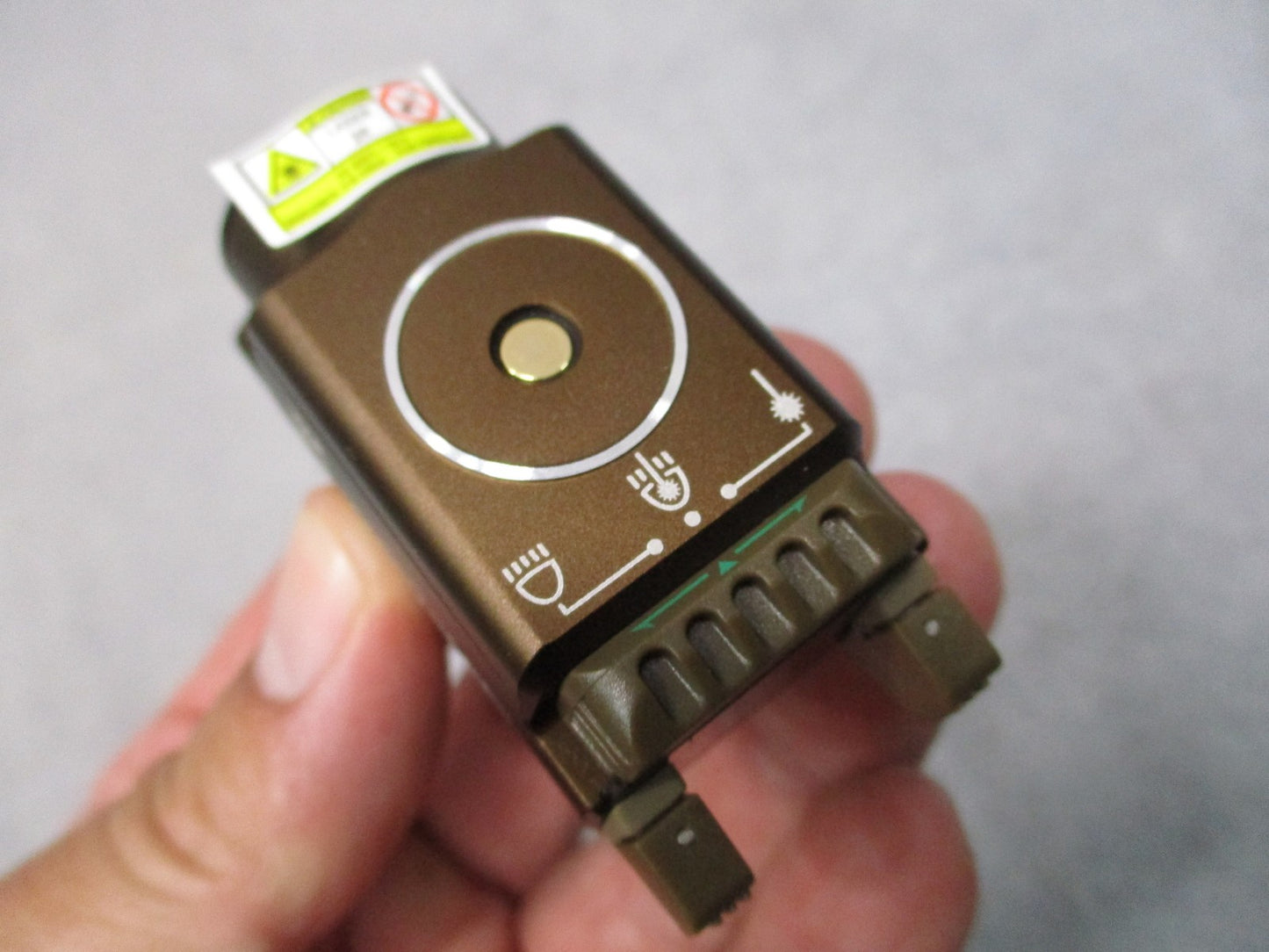 Olight Baldr Mini Tactical Light Green Laser 600 Lumens FDE Excellent