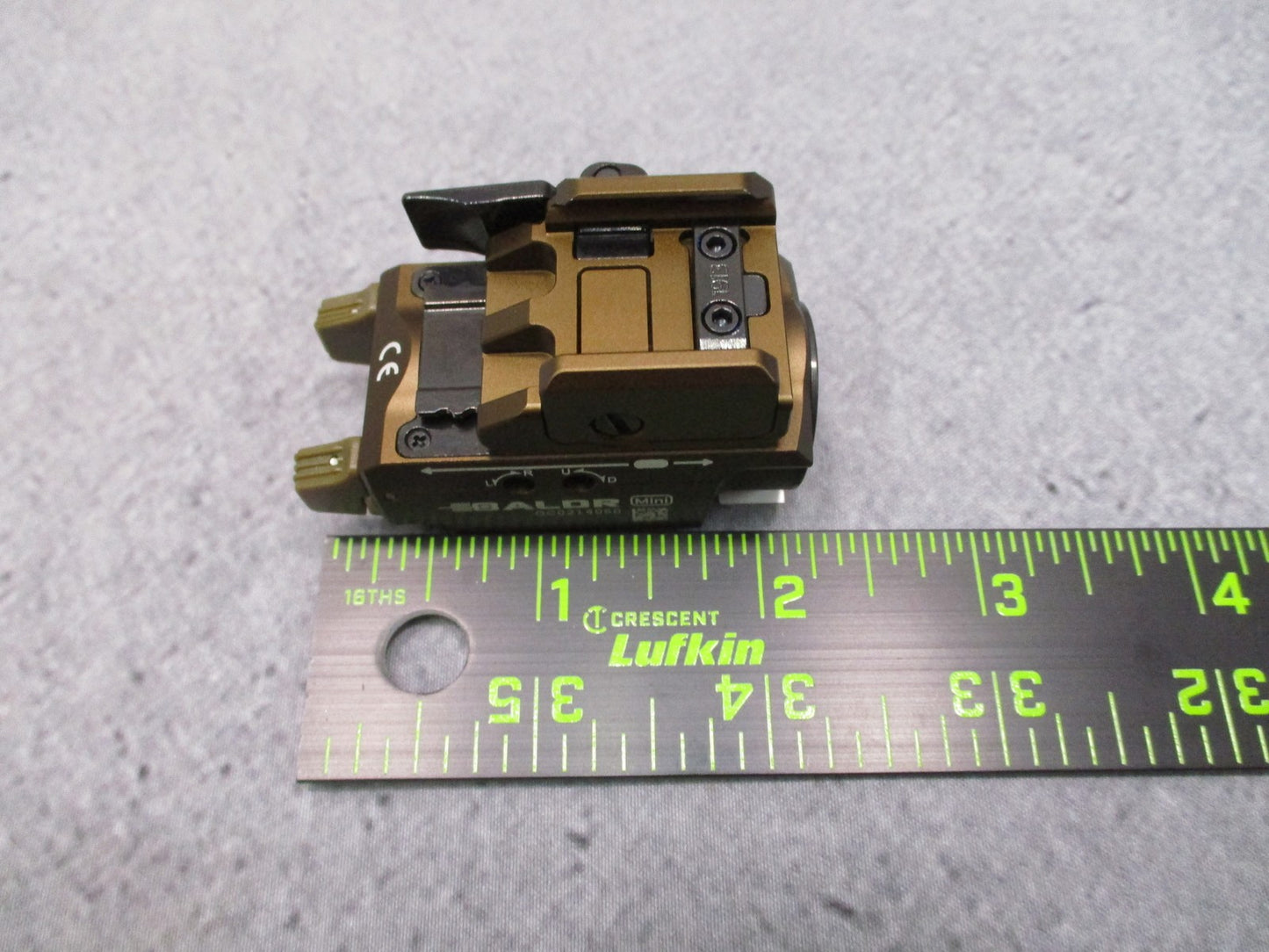 Olight Baldr Mini Tactical Light Green Laser 600 Lumens FDE Excellent