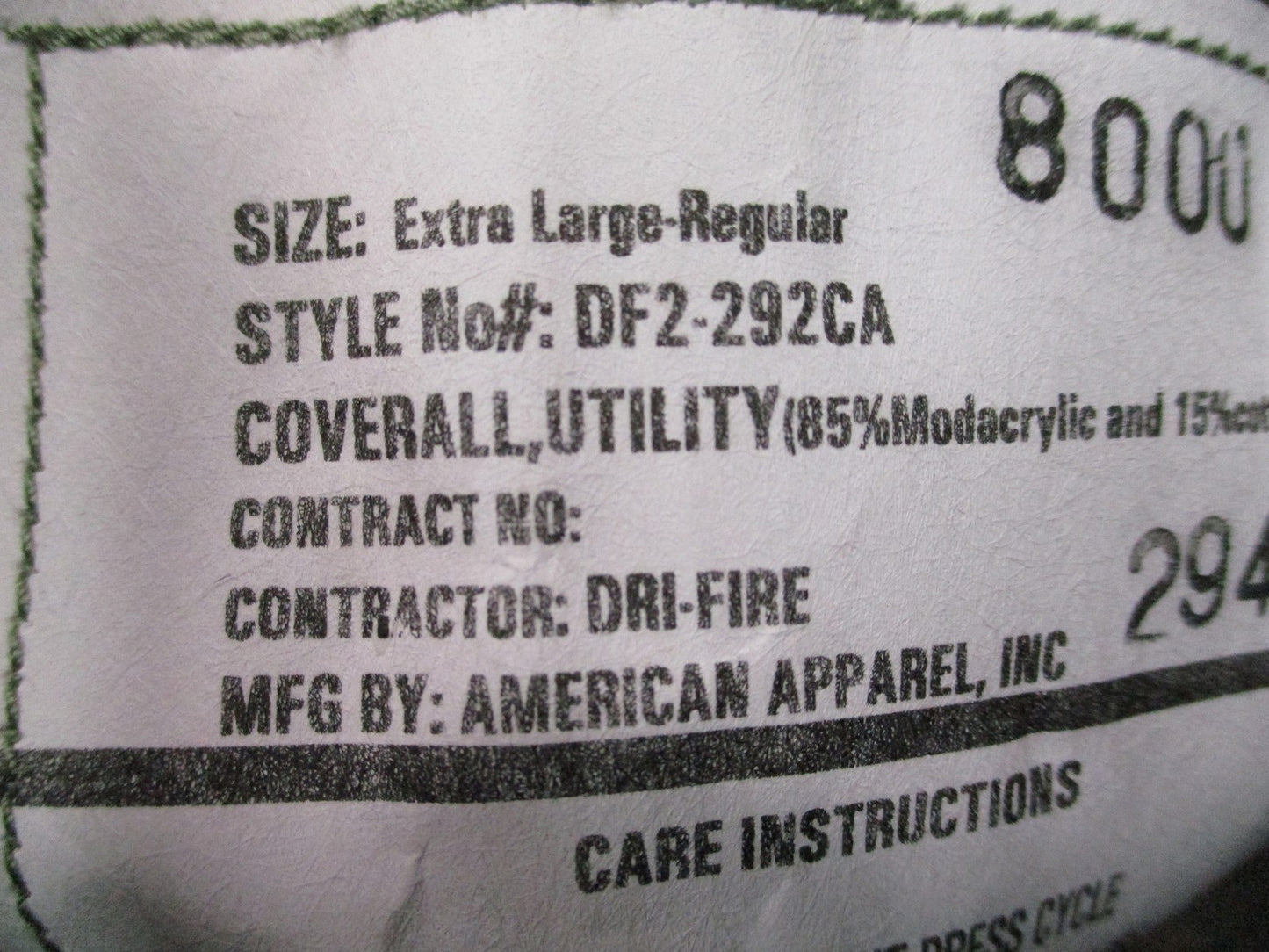 Drifire Military FR Utility Coverall UCP Digital Camo XL-Reg American Apparel