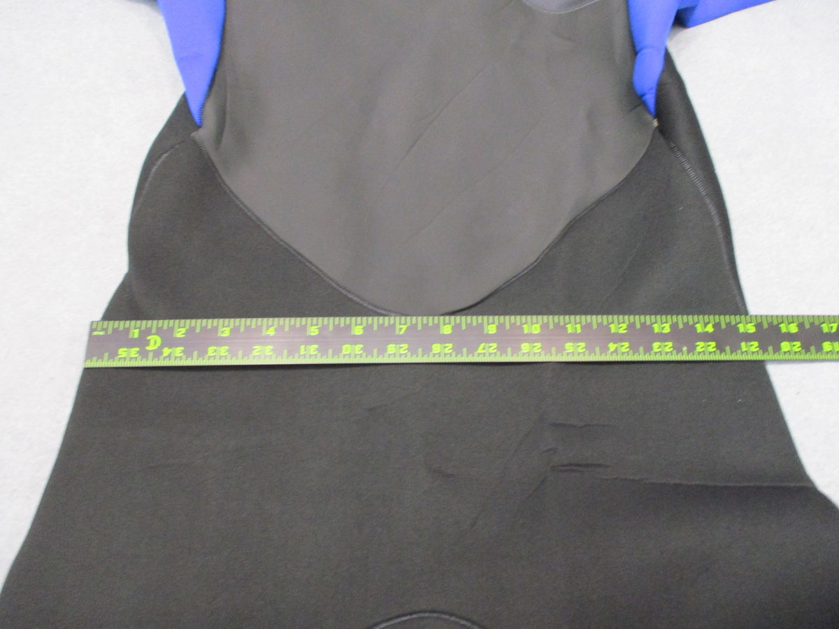 Rip Curl Omega 1.5mm Short Sleeve Spring Wetsuit Mens Large Back Zip Blue Black