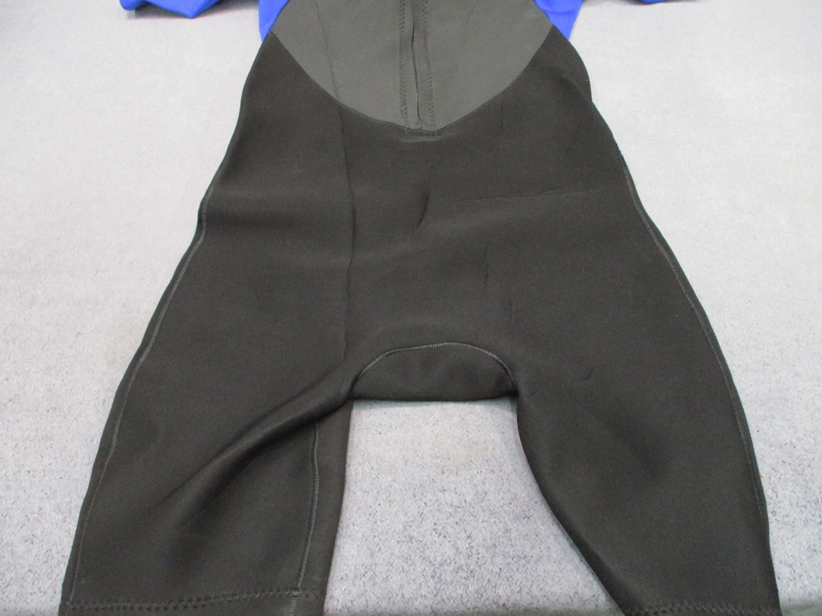 Rip Curl Omega 1.5mm Short Sleeve Spring Wetsuit Mens Large Back Zip Blue Black