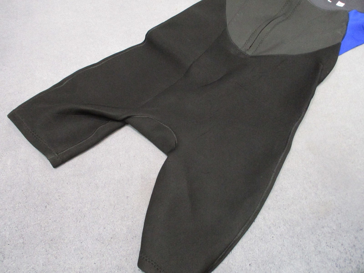 Rip Curl Omega 1.5mm Short Sleeve Spring Wetsuit Mens Large Back Zip Blue Black