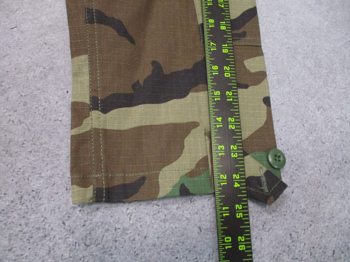 New Rothco BDU Shirt Woodland Camo Large Regular 100% Cotton Rip-Stop Tactical