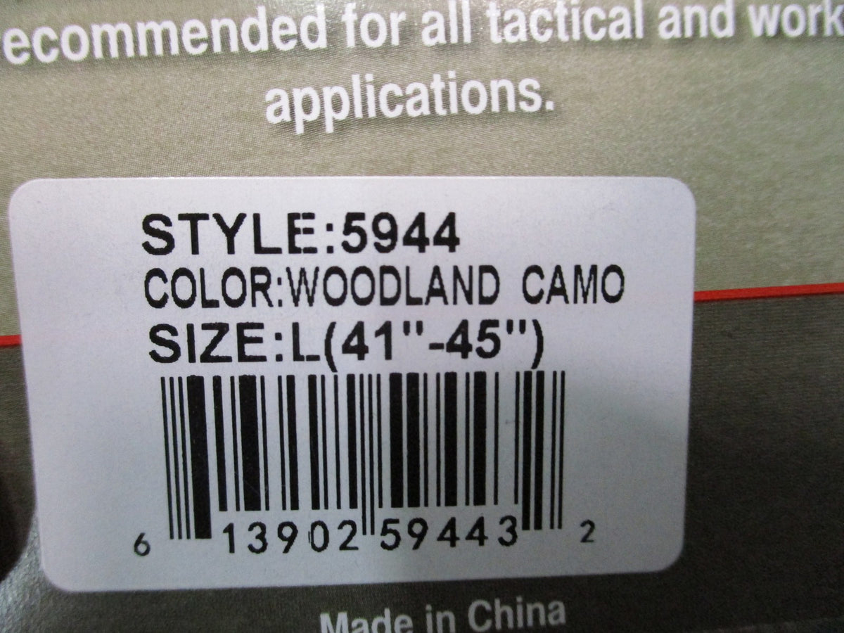 New Rothco BDU Shirt Woodland Camo Large Regular 100% Cotton Rip-Stop Tactical
