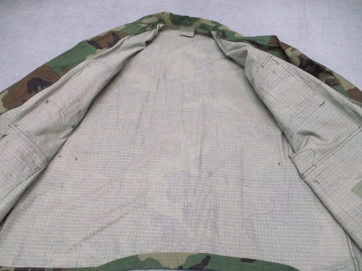 New Rothco BDU Shirt Woodland Camo Large Regular 100% Cotton Rip-Stop Tactical