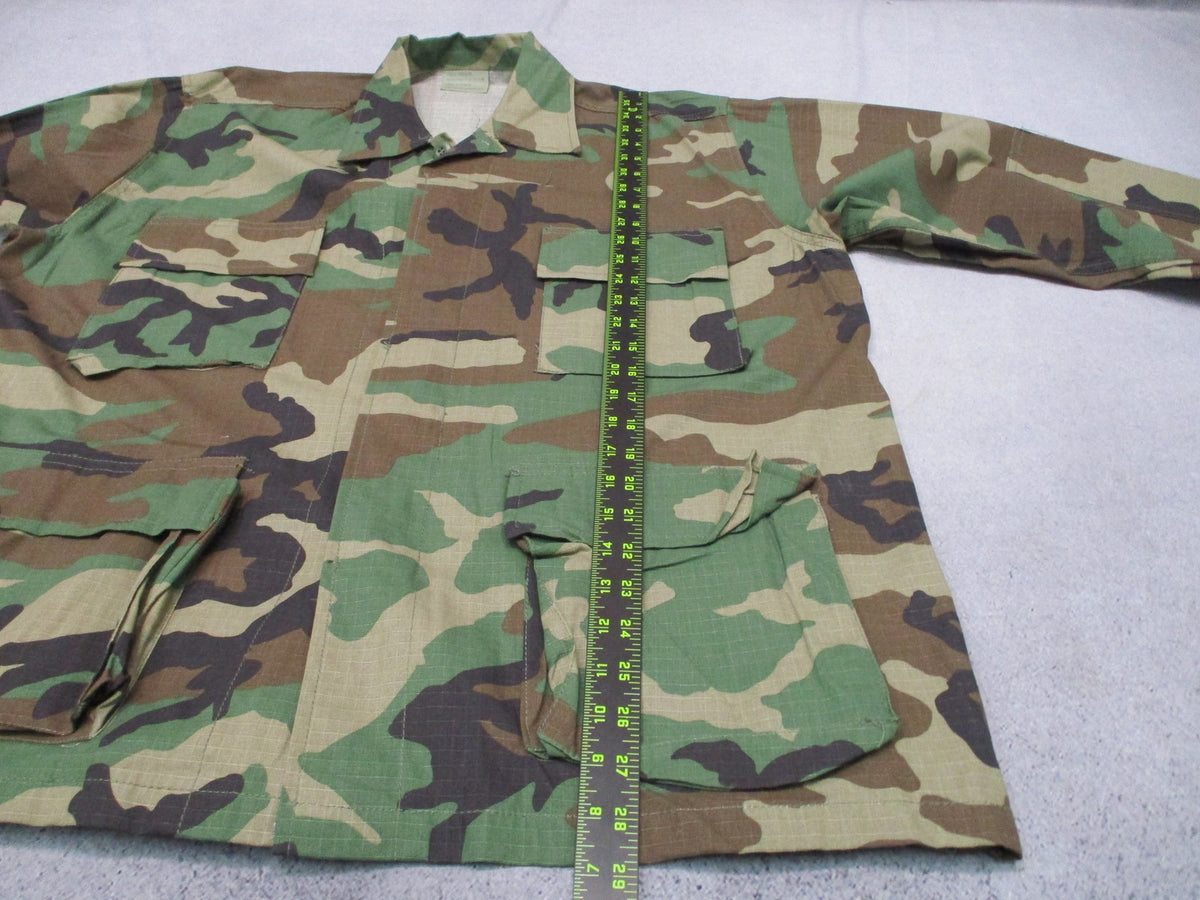 New Rothco BDU Shirt Woodland Camo Large Regular 100% Cotton Rip-Stop Tactical