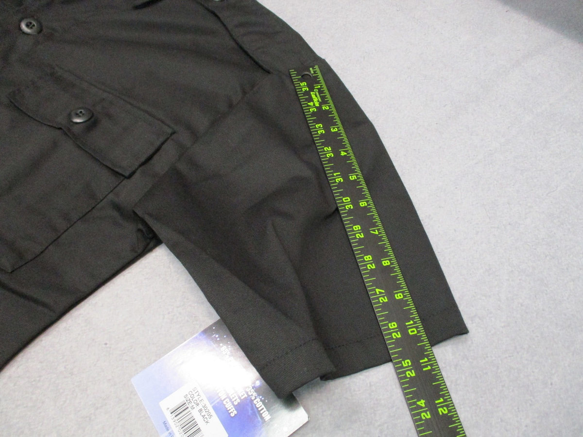 New Rothco Tactical Shirt Men's Medium Black 2-Pocket BDU Style Uniform Top 3020