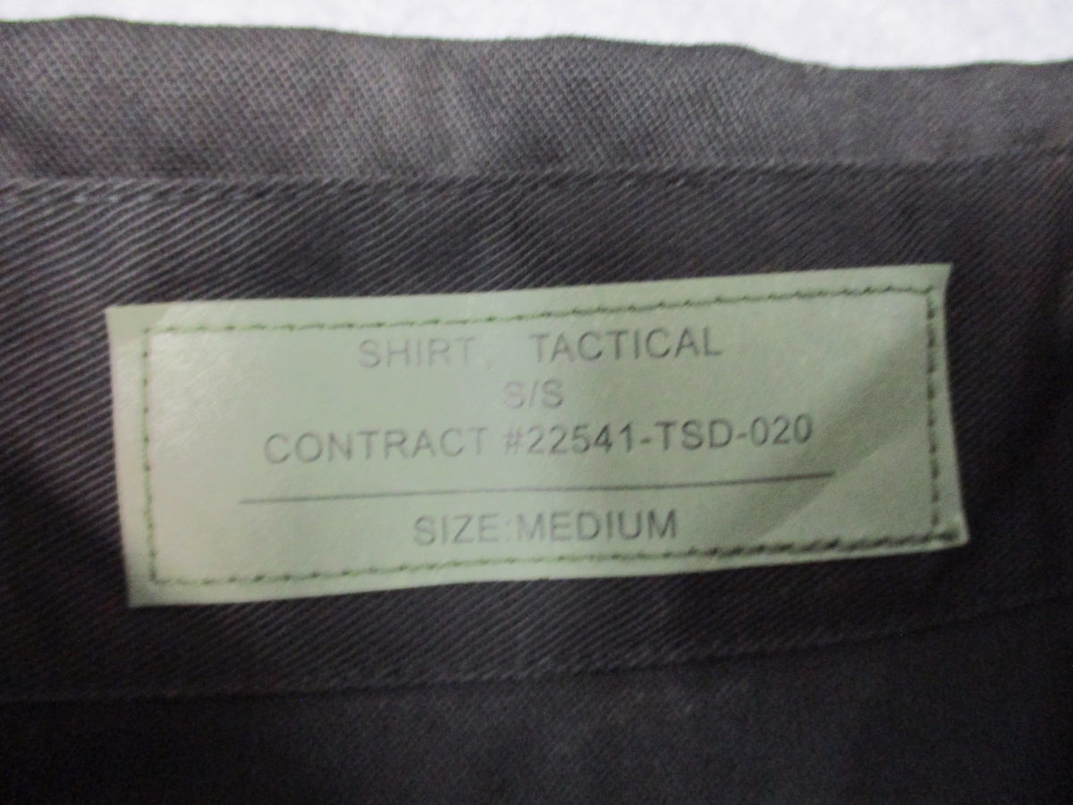 New Rothco Tactical Shirt Men's Medium Black 2-Pocket BDU Style Uniform Top 3020