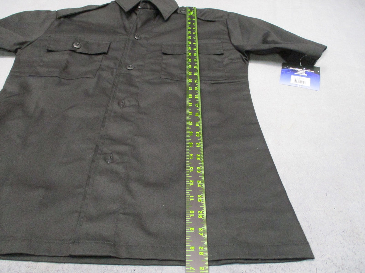 New Rothco Tactical Shirt Men's Medium Black 2-Pocket BDU Style Uniform Top 3020