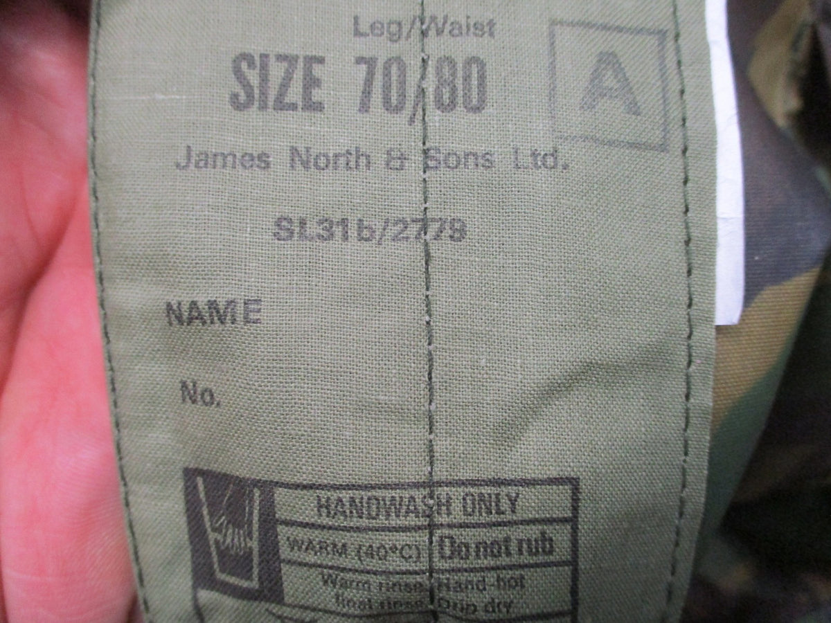 British Army DPM Waterproof Over Trousers Small 30-32W 28L NATO 70/80