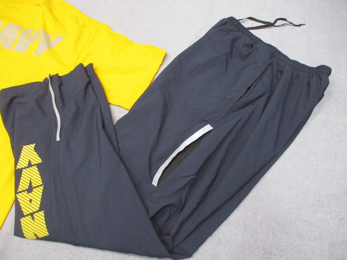 Authentic US Navy PT Running Suit Set Small Short Shirt & Pants Reflective Gear
