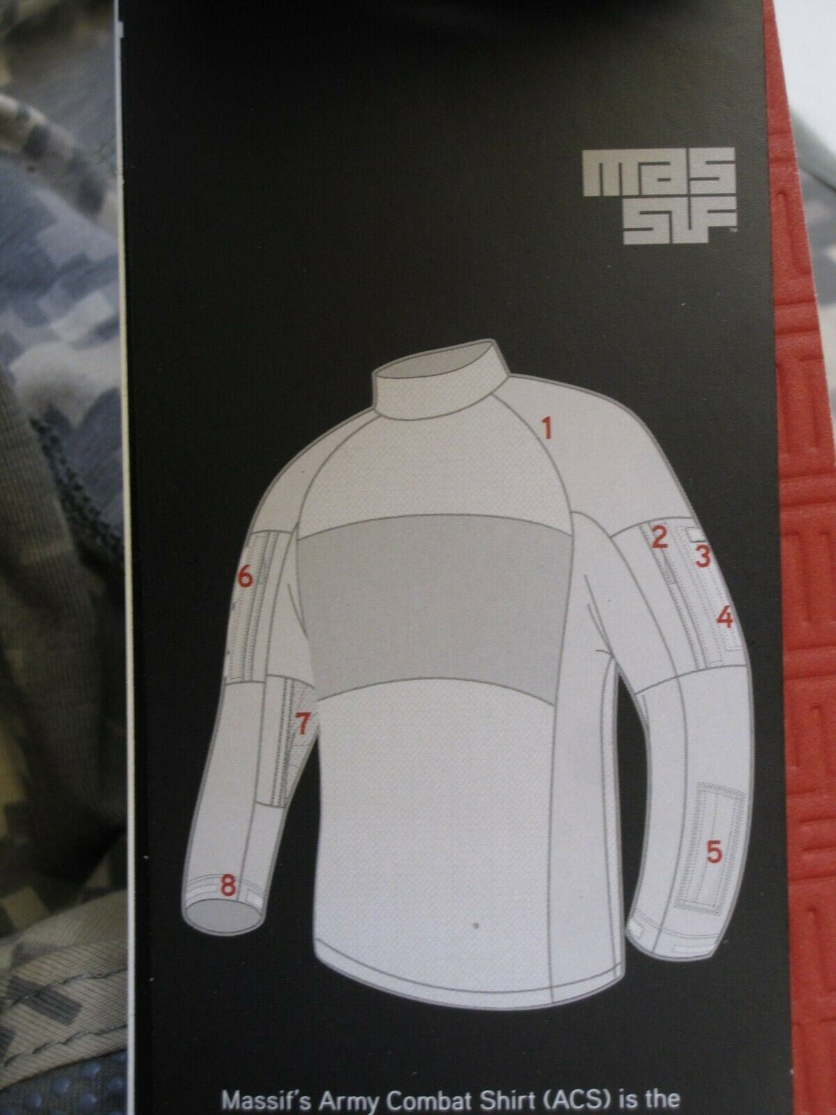 NEW MASSIF ARMY ACU DIGITAL COMBAT SHIRT FLAME RESISTANT SMALL UCP HOT WEATHER