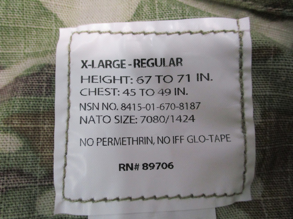 New Propper IHWCU Combat Coat OCP Camo Size XL-Regular NSN 8415-01-670-8187