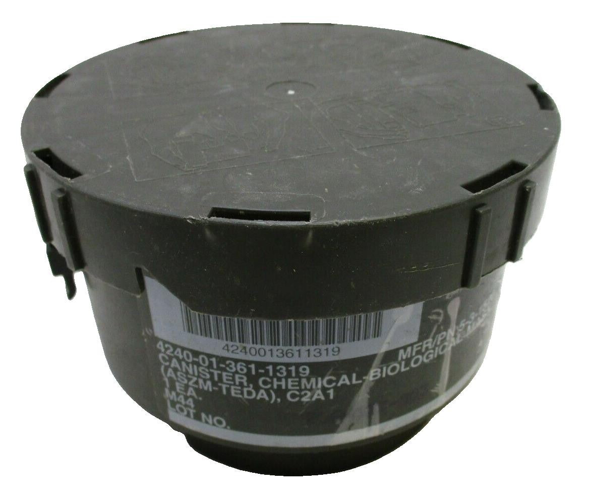 USGI C2A1 40mm Gas Mask Filter Canister Sealed NOS NSN 4240-01-361-1319