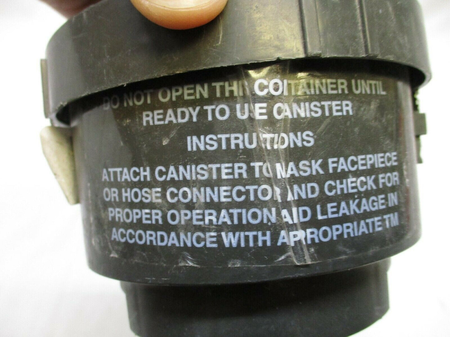 USGI C2A1 40mm Gas Mask Filter Canister Sealed NOS NSN 4240-01-361-1319