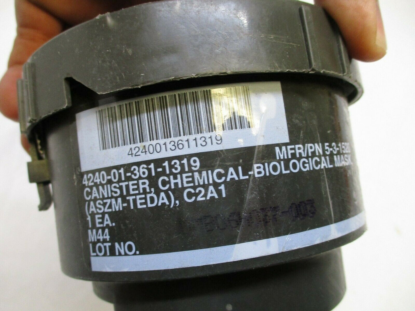 USGI C2A1 40mm Gas Mask Filter Canister Sealed NOS NSN 4240-01-361-1319