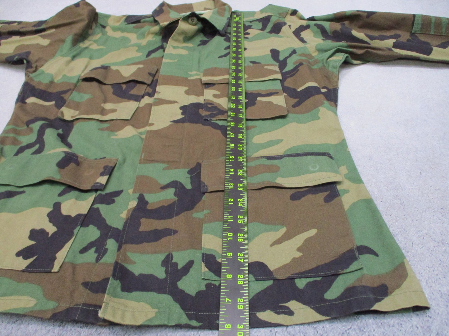 US Military Woodland Camouflage BDU Coat Jacket Medium Regular 50/50 Twill