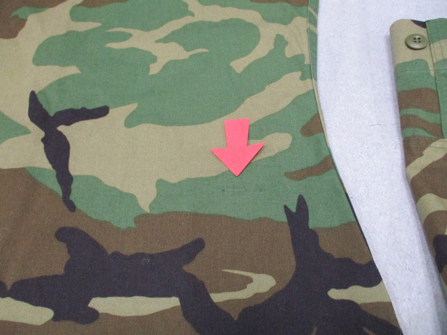 US Military Woodland Camouflage BDU Coat Jacket Medium Regular 50/50 Twill