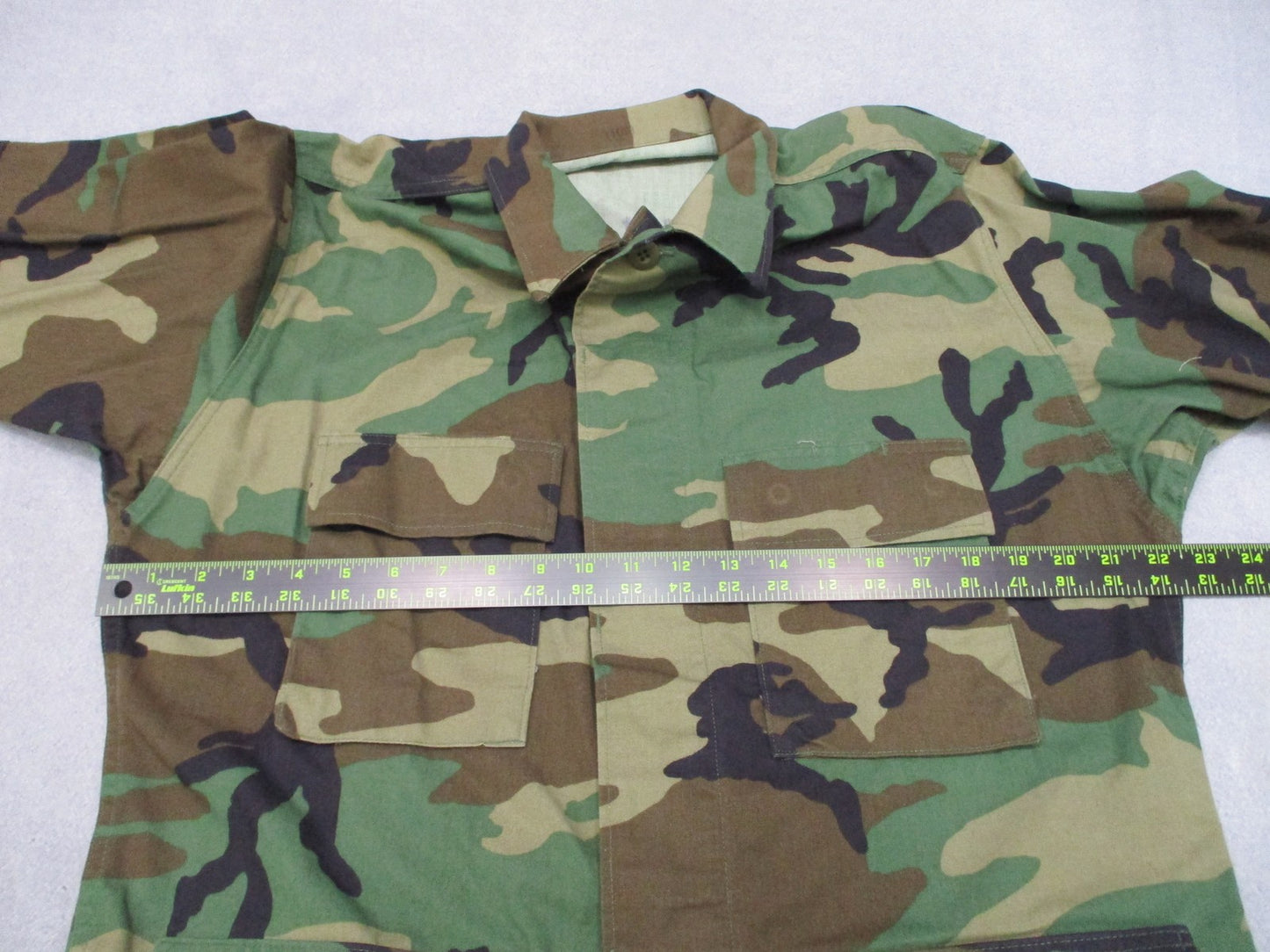 US Military Woodland Camouflage BDU Coat Jacket Medium Regular 50/50 Twill