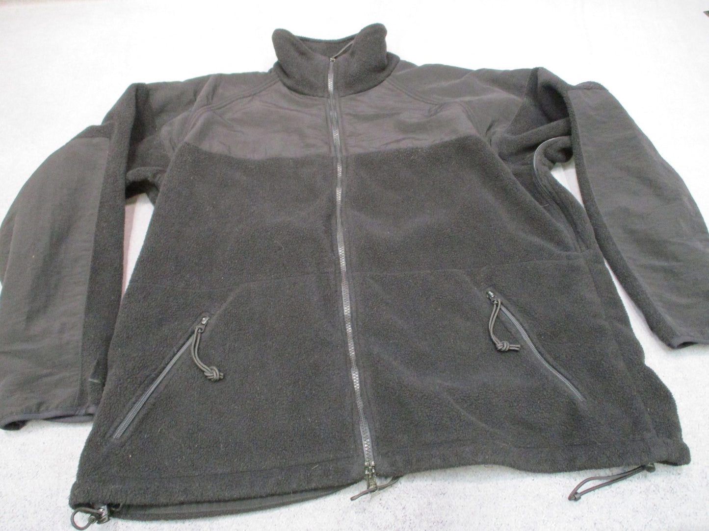 USGI ECWCS Gen II Level 3 Black Polartec 300 Fleece Jacket Size Large Used