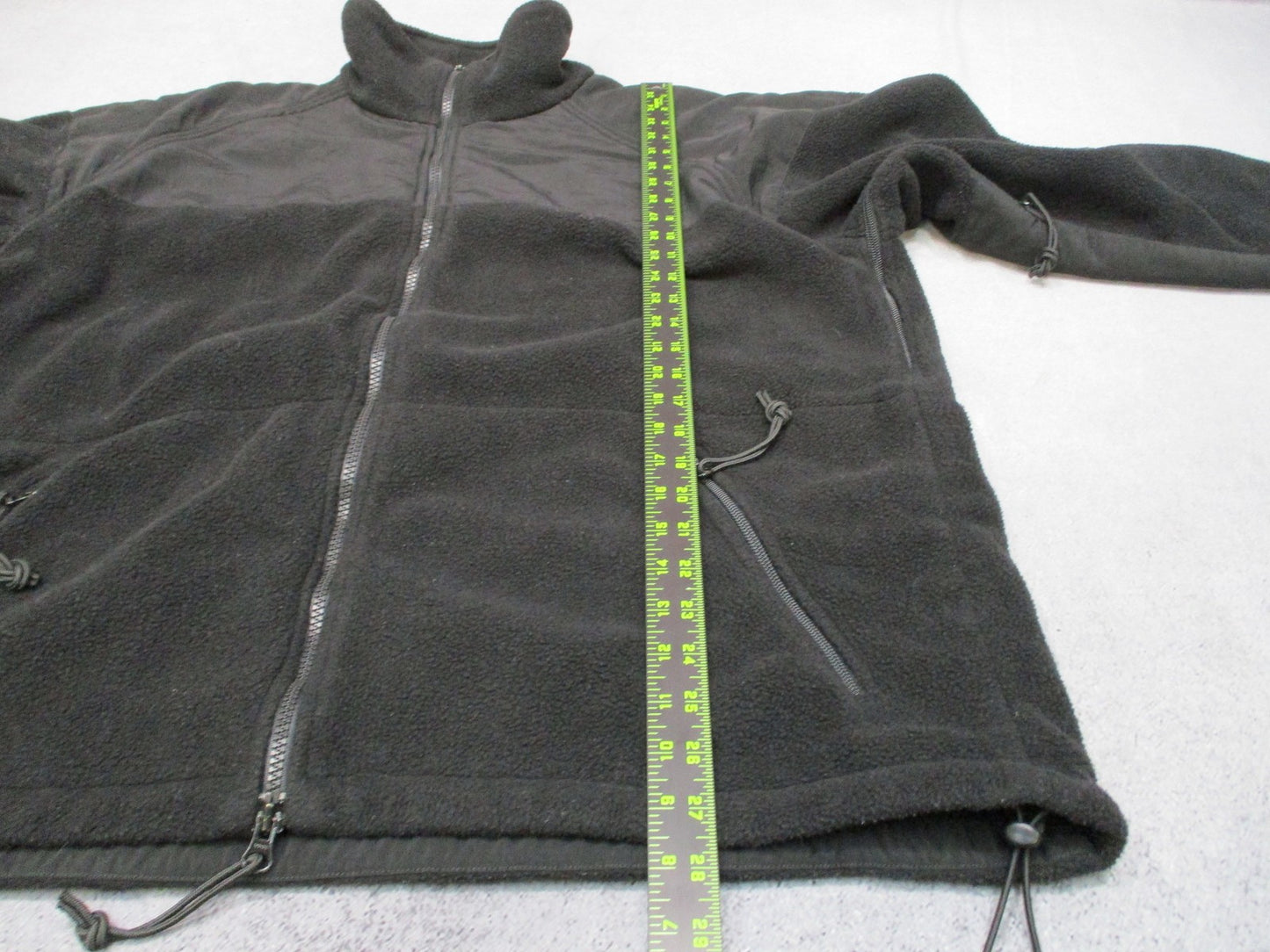 USGI ECWCS Gen II Level 3 Black Polartec 300 Fleece Jacket Size Large Used