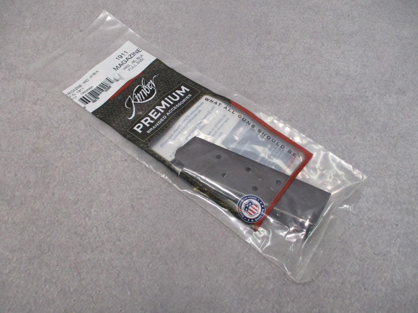 New Kimber 1911 Magazine 7rd .45 ACP Black Full Size Factory OEM 1000208A