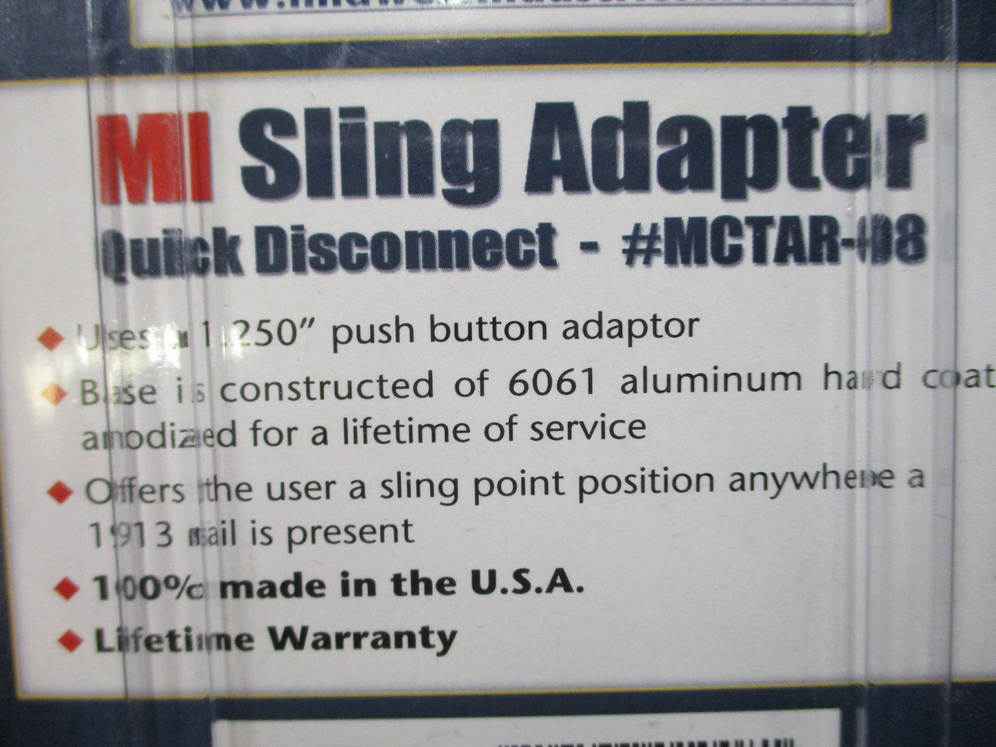 Midwest Industries MI Sling Adapter Quick Disconnect Picatinny Rail MCTAR-08 New