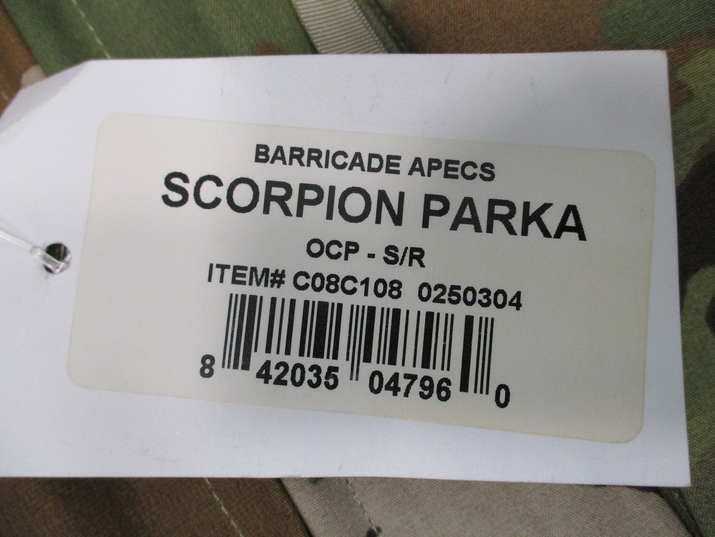 United Join Forces Barricade APECS Scorpion OCP Parka Size Small NWT Made USA