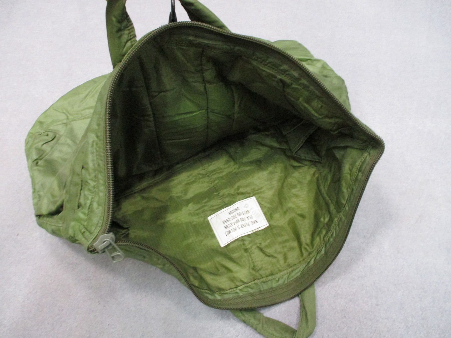 USGI Flyers Helmet Bag OD Green Nylon Vintage Military 8415-00-782-2989