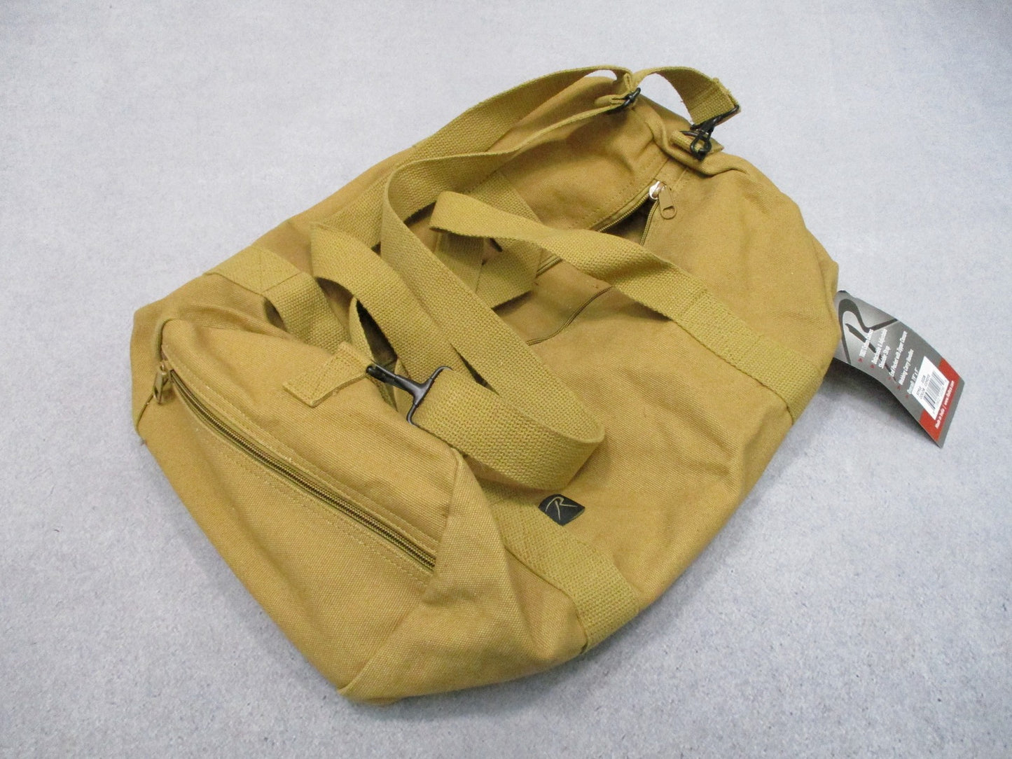 Rothco 19" Heavyweight Canvas Shoulder Duffle Bag Coyote Brown 2228 New
