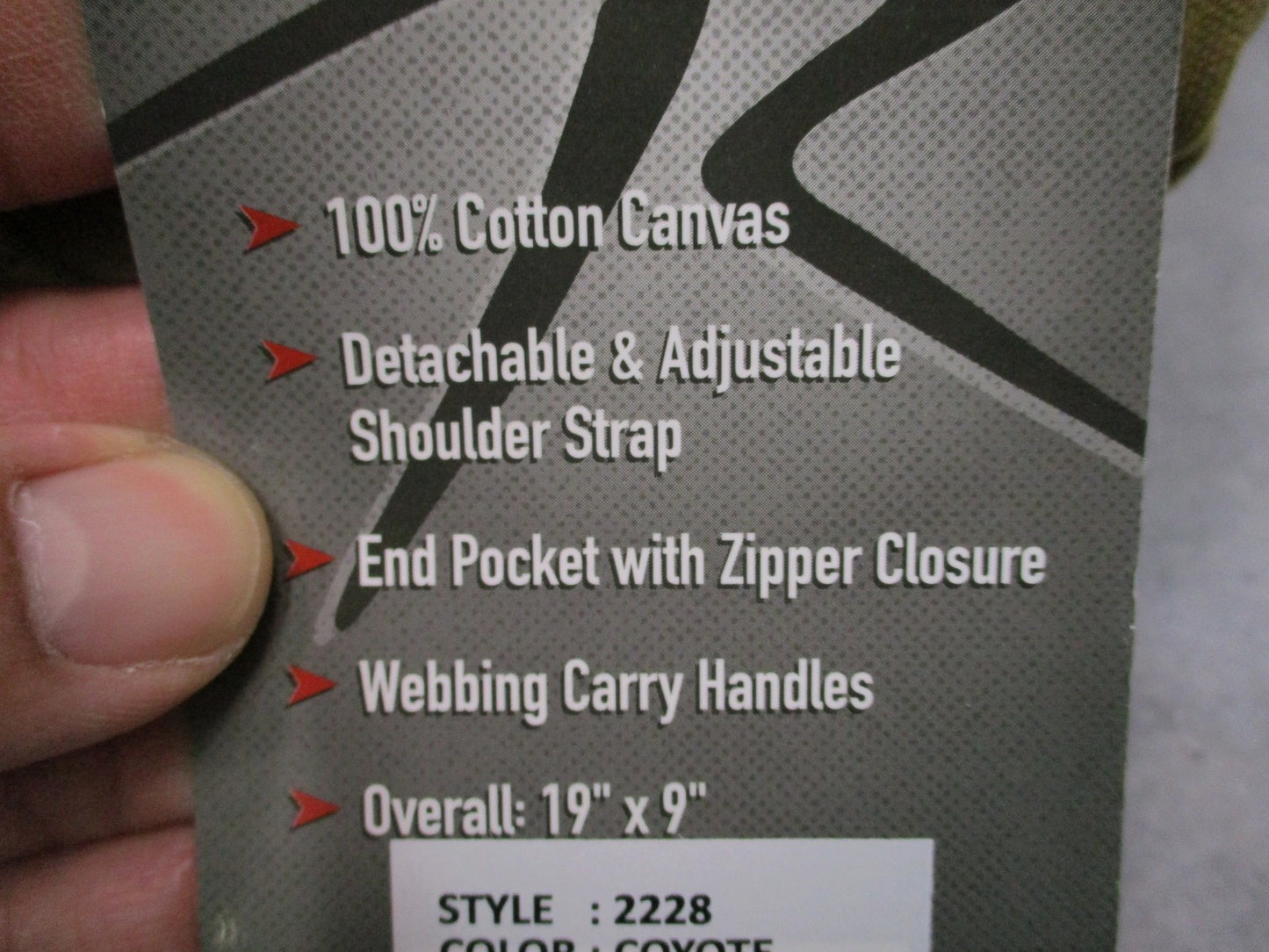 Rothco 19" Heavyweight Canvas Shoulder Duffle Bag Coyote Brown 2228 New