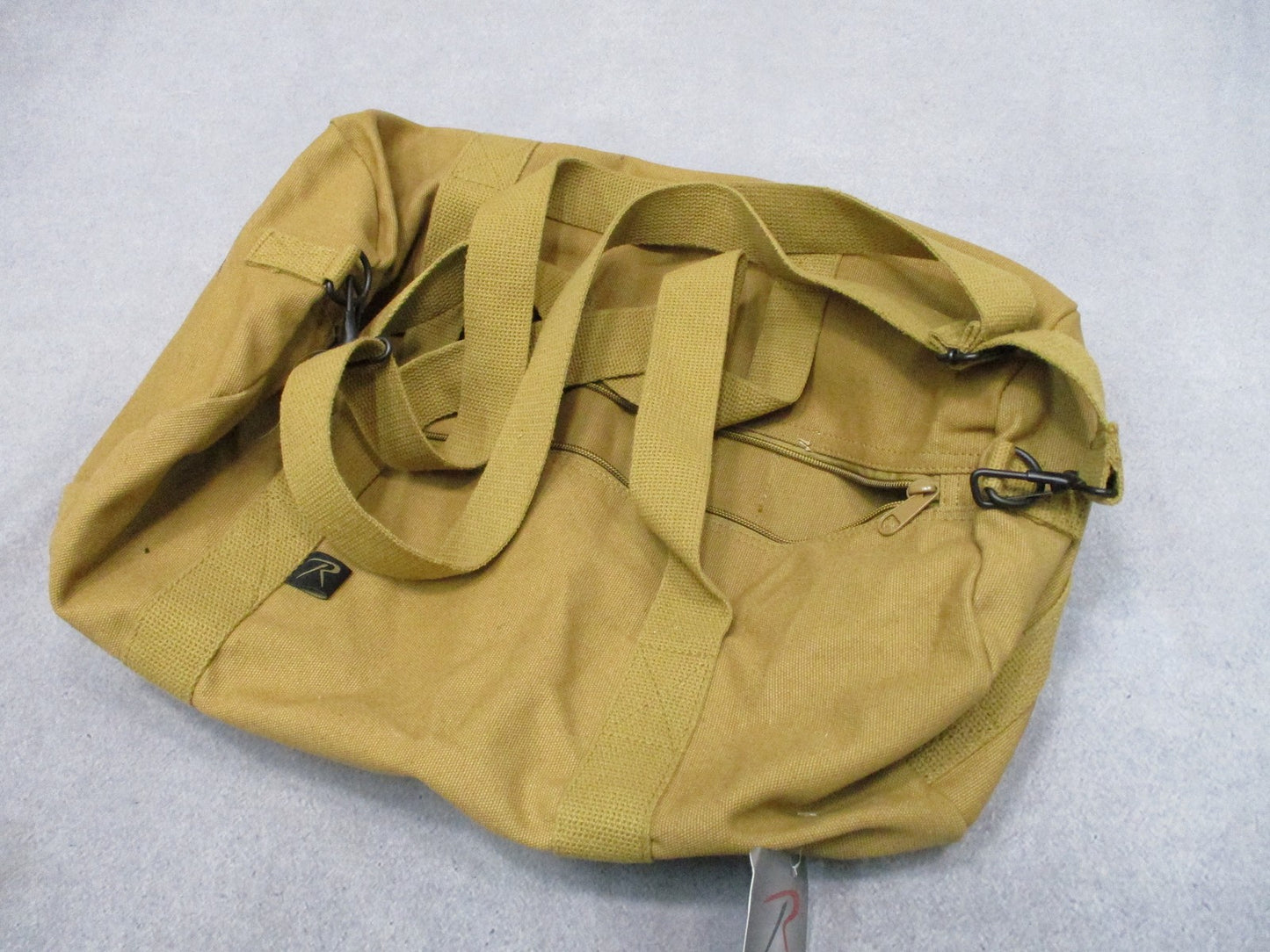 Rothco 19" Heavyweight Canvas Shoulder Duffle Bag Coyote Brown 2228 New
