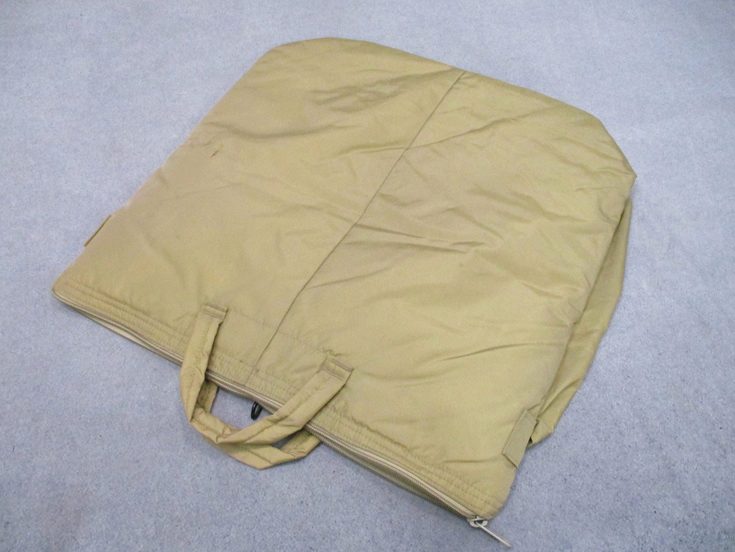 Military Style Helmet Bag Tan Nylon Zippered Carry Case Tactical Gear