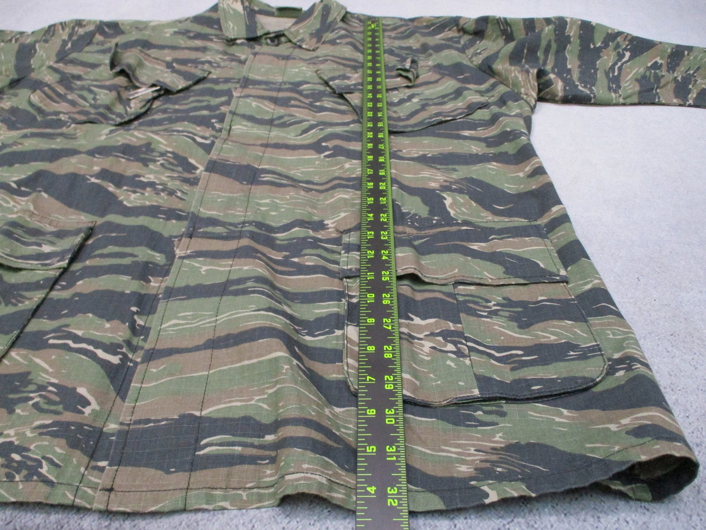 New Rothco Tiger Stripe Camo BDU Shirt Men's XL Regular 100% Cotton Rip-Stop