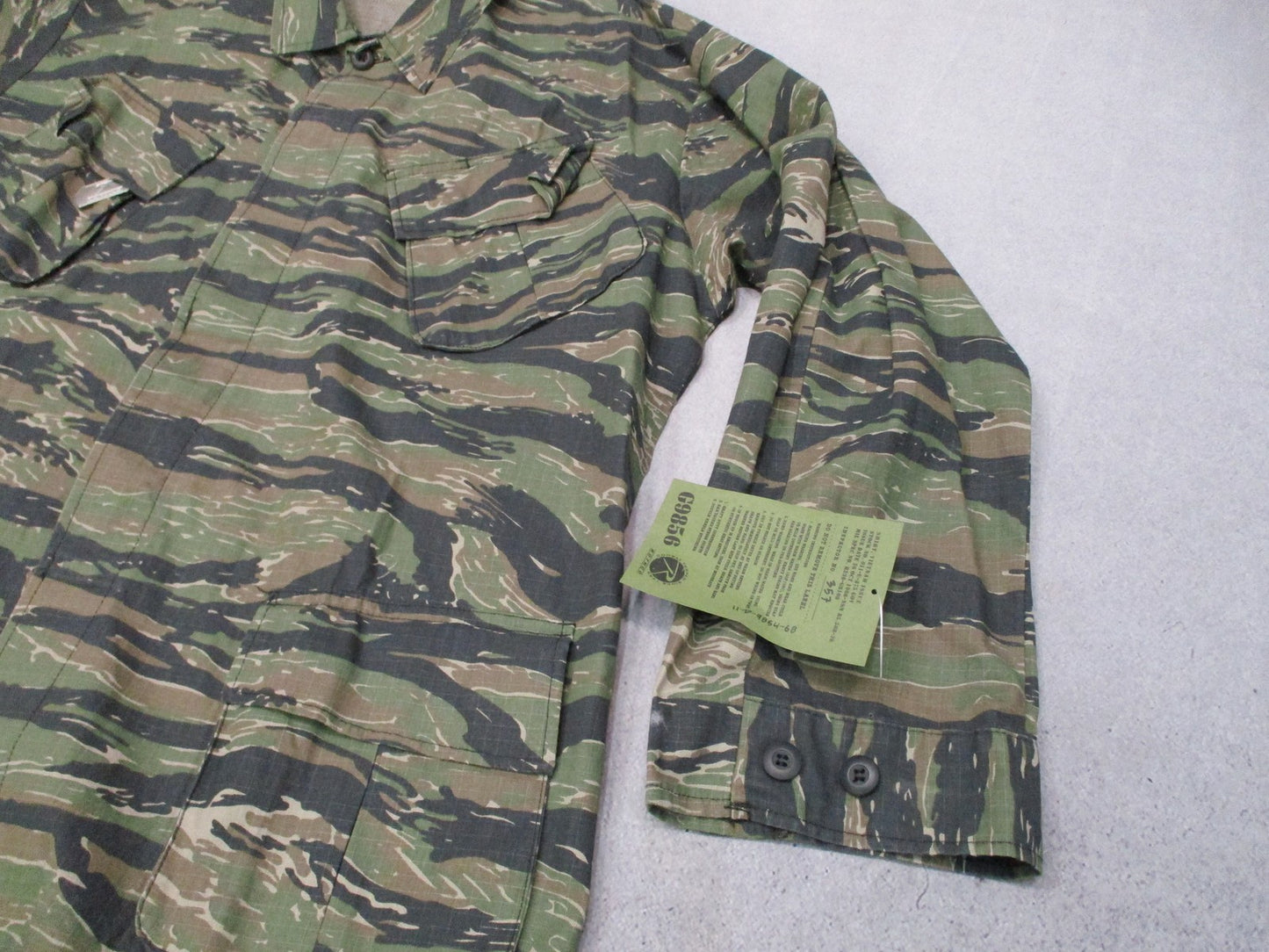 New Rothco Tiger Stripe Camo BDU Shirt Men's XL Regular 100% Cotton Rip-Stop